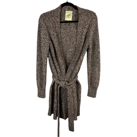 Old Navy Vintage Lamb’s Wool Angora Rabbit Hair Blend Brown Cardigan Size XL - Picture 1 of 11